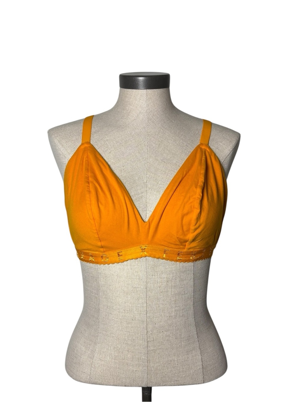 Savage X Fenty Yellow Wireless Bralette 2X Lightweight Logo Band Bra